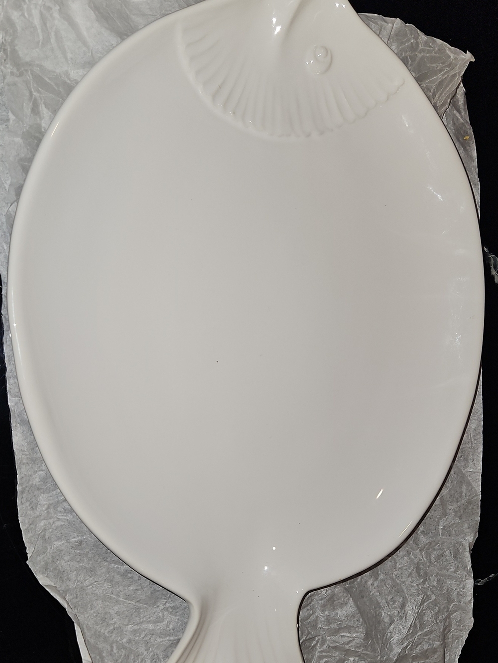 Cost Plus World Market White Fish Ceramic Serving Platter